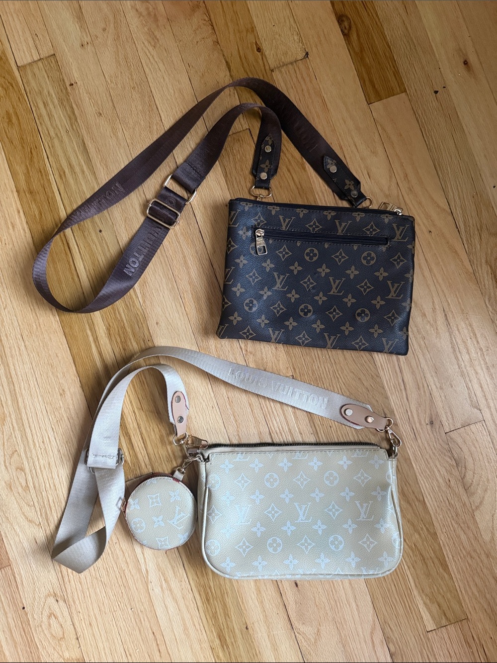 Louis Vuitton Two-Piece Crossbody Set - Brown & Cream